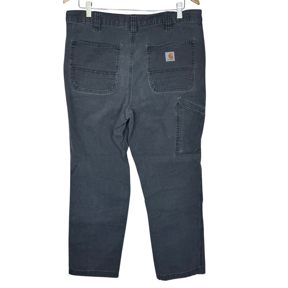 Carhartt Black Rugged Relaxed Fit Work Utility Pants 36x32 - Picture 3 of 10